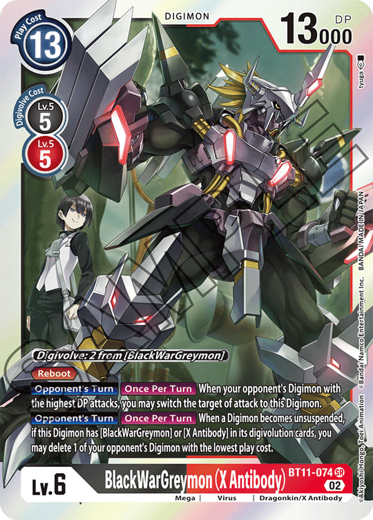 BT11-074 SR, BlackWarGreymon (X Antibody)