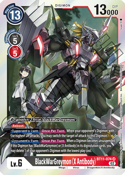 BT11-074 SR, BlackWarGreymon (X Antibody)
