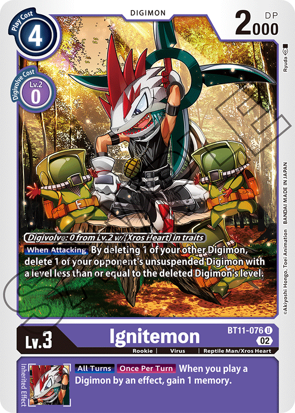 BT11-076 U, Ignitemon (Foil)