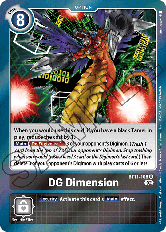 BT11-108 R, DG Dimension