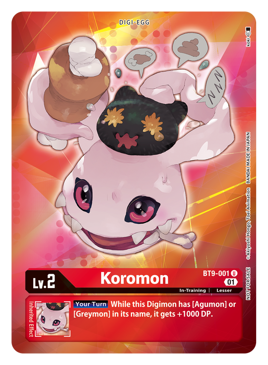 BT09-001 U, Koromon (Box Topper)