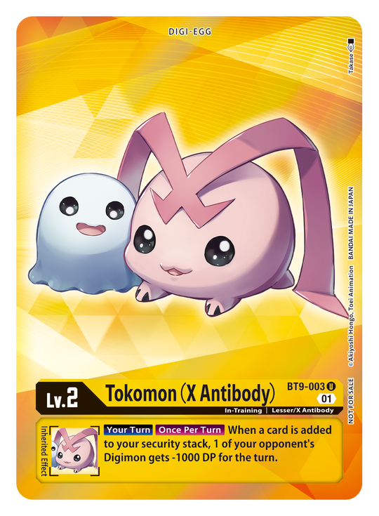 BT09-003 U, Tokomon (X Antibody) (Box Topper)