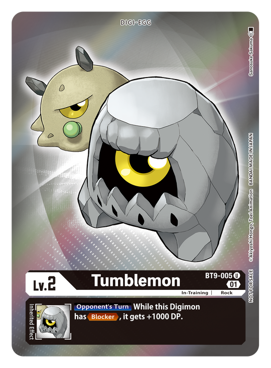 BT09-005 U, Tumblemon (Box Topper)