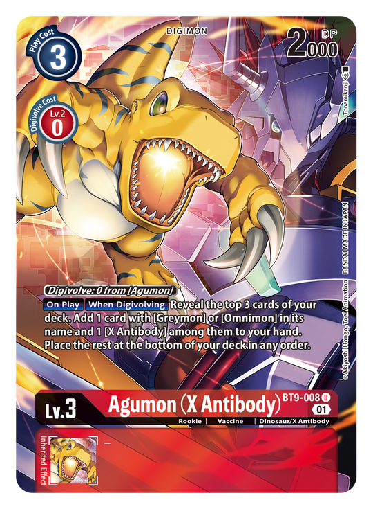 BT09-008 U, Agumon (X Antibody) (Alternate Art)