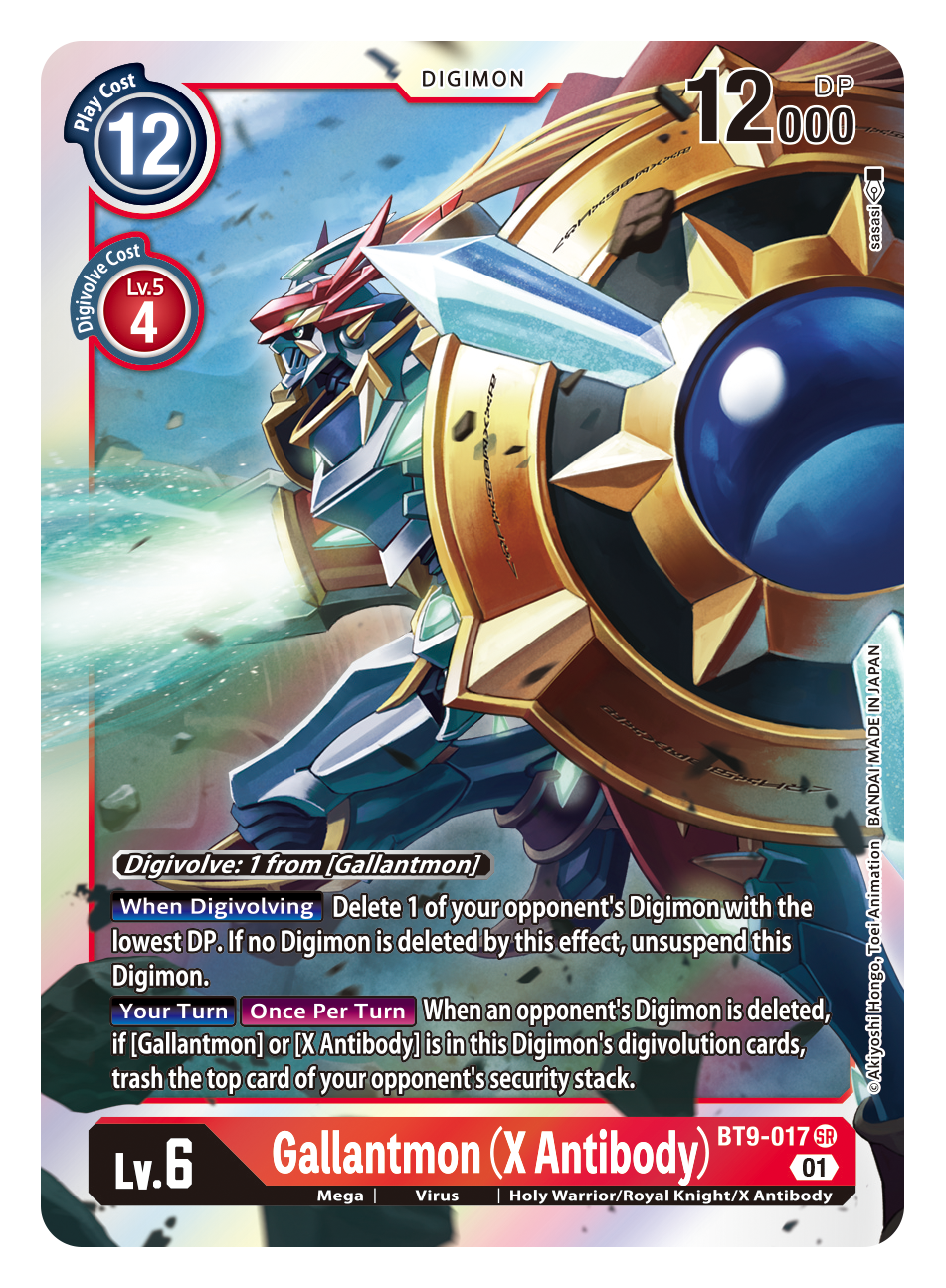 BT09-017 SR, Gallantmon (X Antibody) – Kai of Cards
