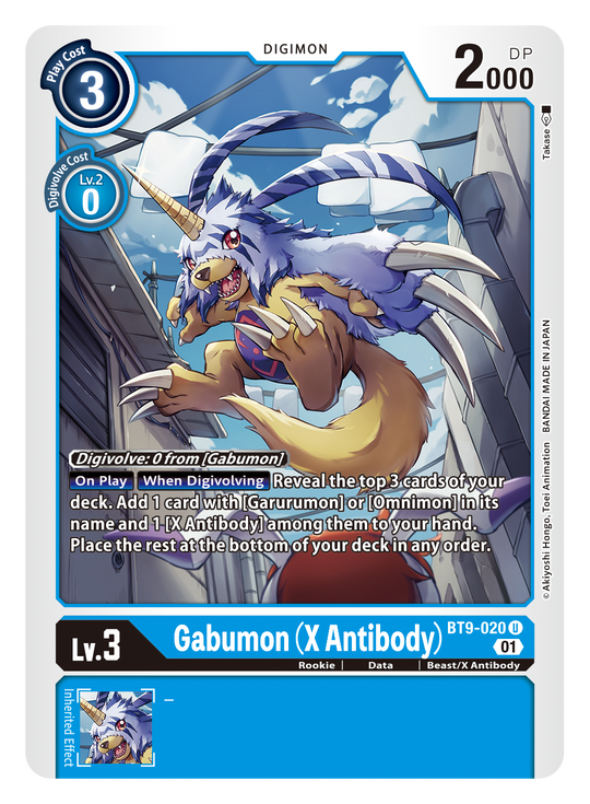 BT09-020 U, Gabumon (X Antibody)