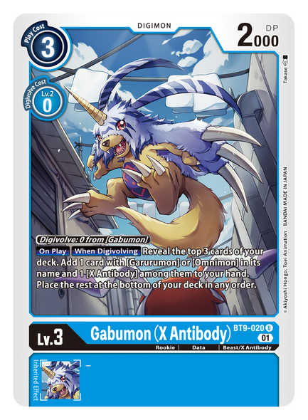 BT09-020 U, Gabumon (X Antibody)