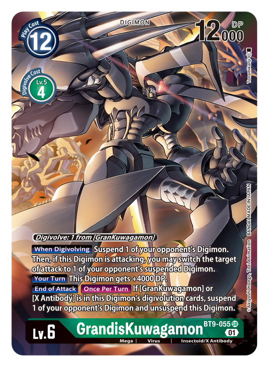 BT09-055 SR, GrandisKuwagamon (Alternate Art)