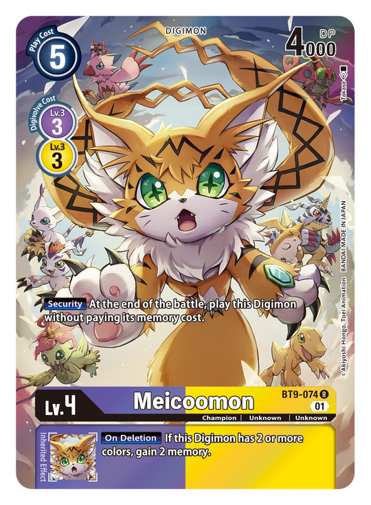 BT09-074 R, Meicoomon (Alternate Art)