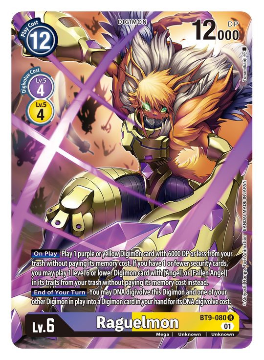 BT09-080 R, Raguelmon (Alternate Art)