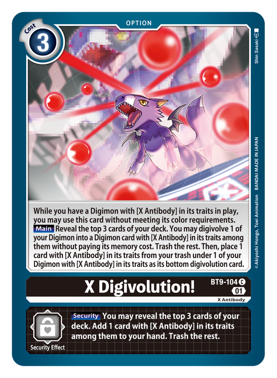 BT09-104 C, X Digivolution!
