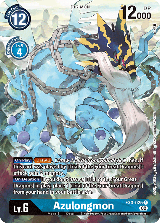 EX03-025 R, Azulongmon (Alternate Art)