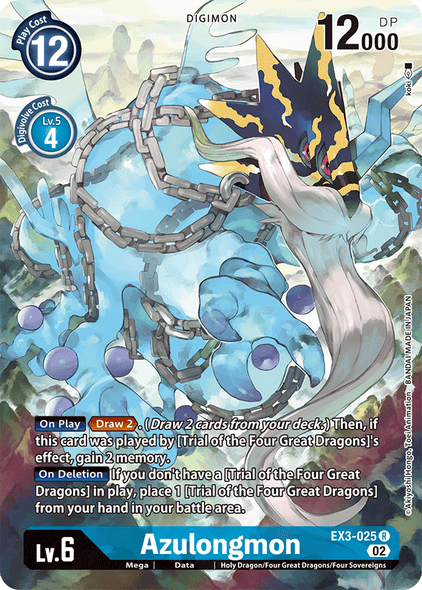 EX03-025 R, Azulongmon (Alternate Art)