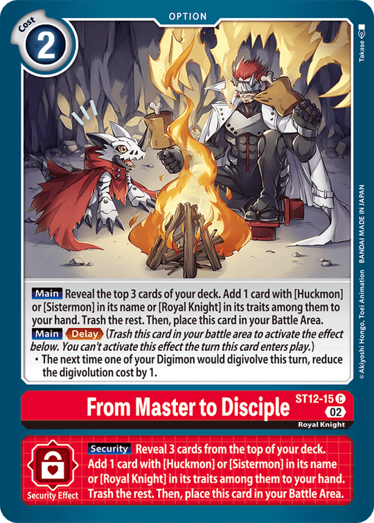ST12-15 C, From Master to Disciple
